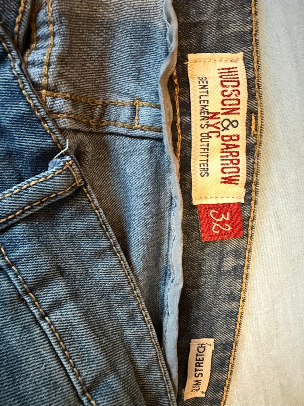 Hudson & Barrow Light Blue Slim Men's Jeans — Slim Fit